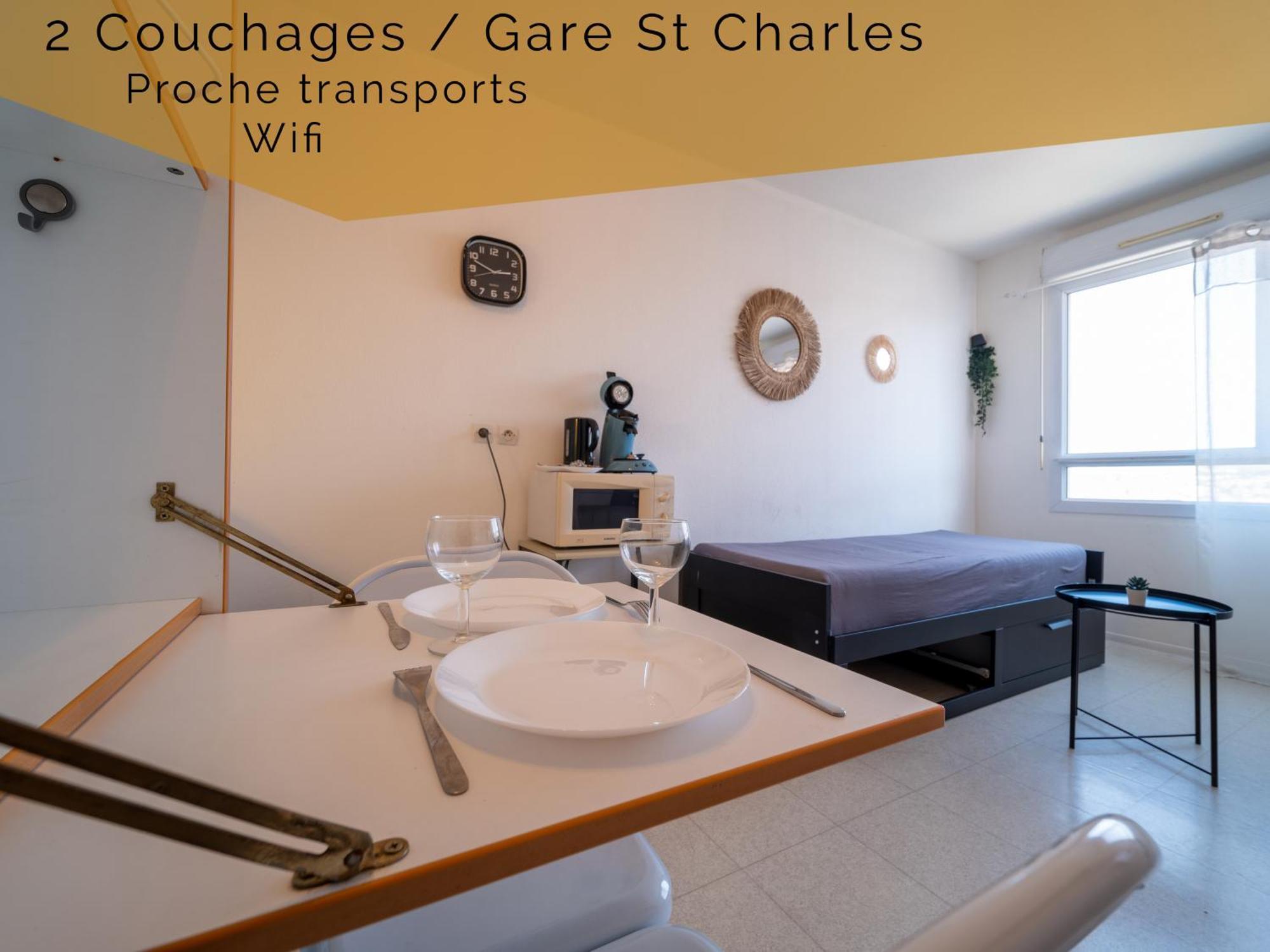 Fully Equipped Apartment St Charles Station Marseille Exterior photo